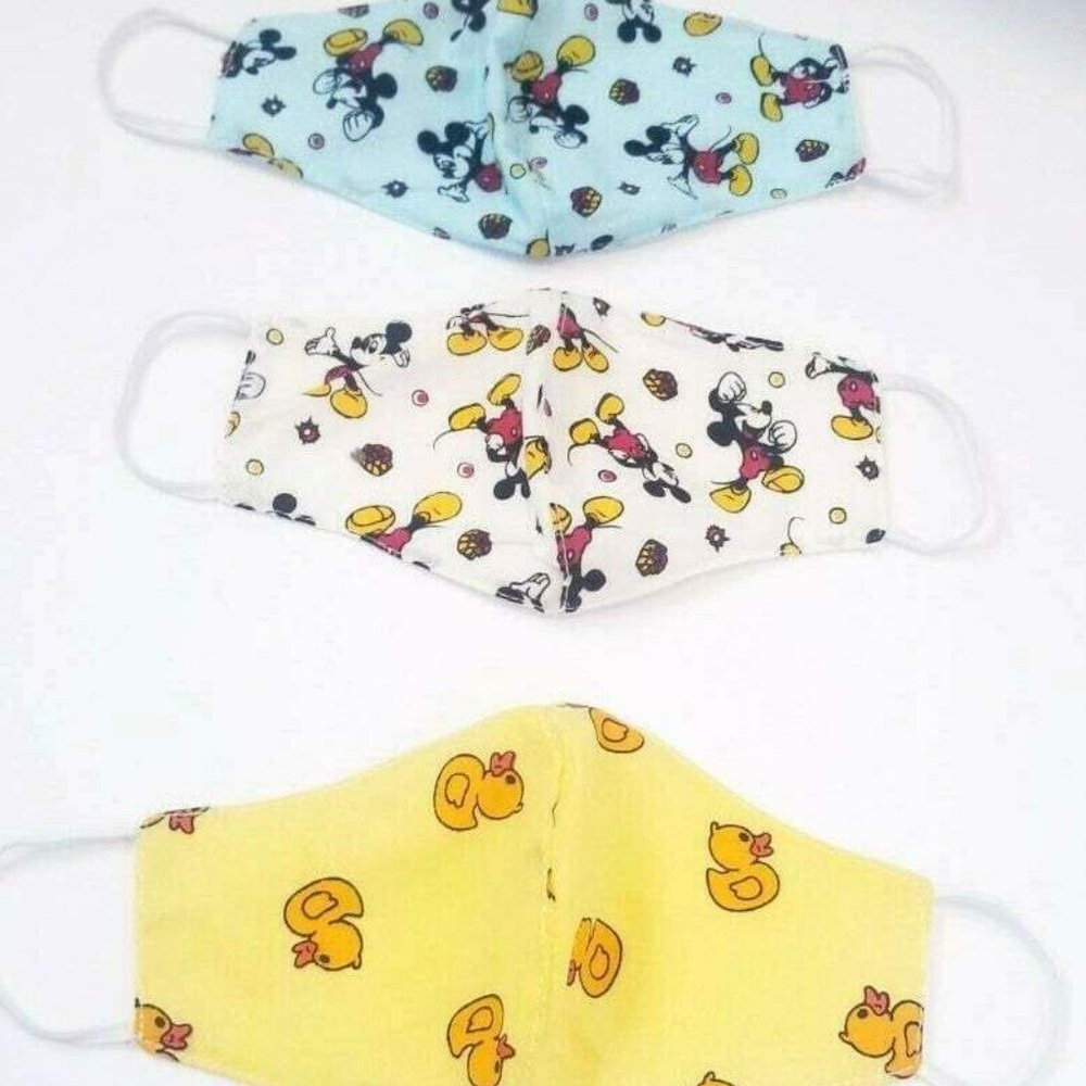 3x HANDMADE duck animal mouse FACE COVER MASK New